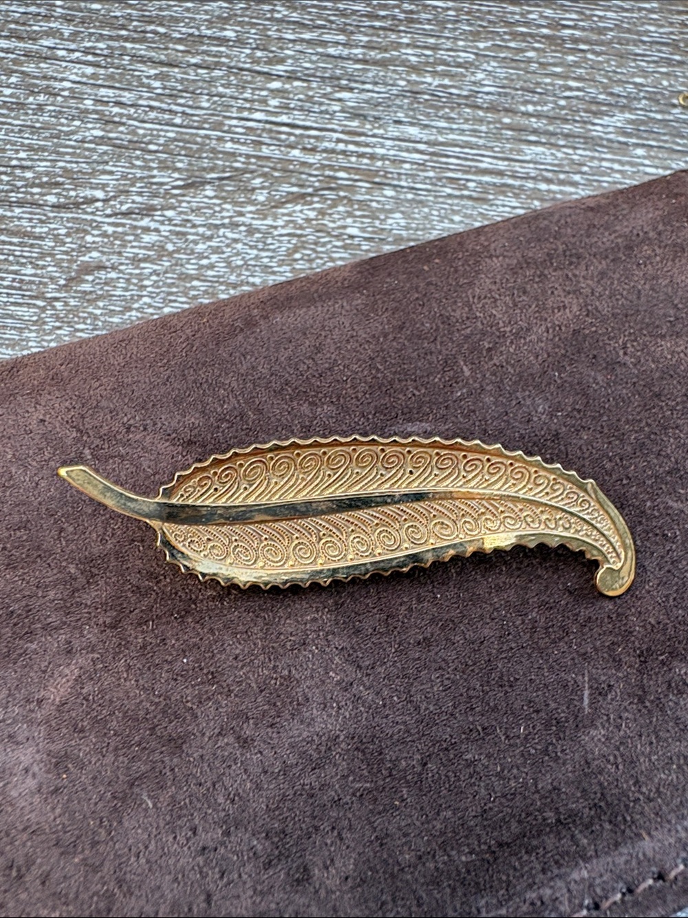 Gold Leaf detailed pin